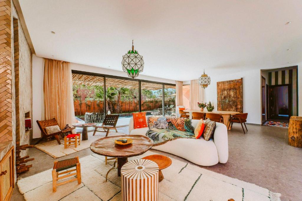 Istumisnurk majutusasutuses Villa - Piscine chauffée sur demande et gouvernante