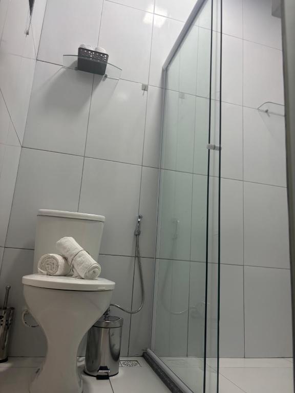 Koupelna v ubytování Pousada Água Salgada