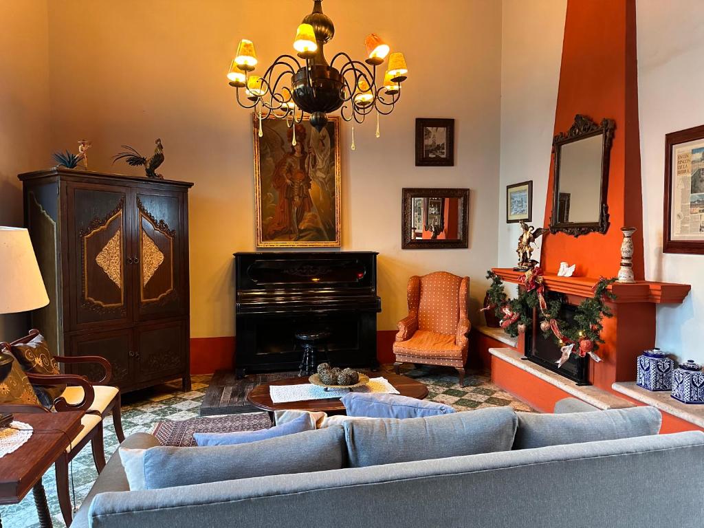 Posezení v ubytování Santa Elena Hotel Boutique