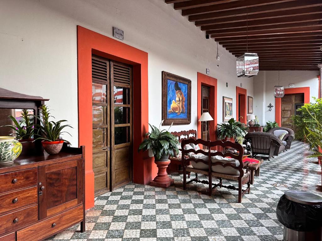Posezení v ubytování Santa Elena Hotel Boutique