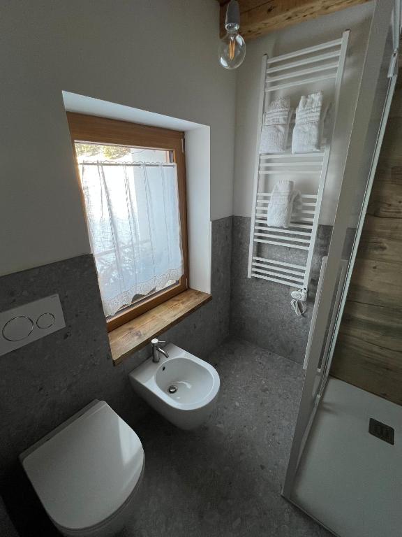 Koupelna v ubytování Locanda al Toal