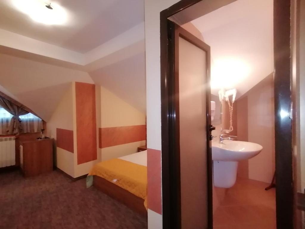 Koupelna v ubytování Boutique Guest House IKONOMOV