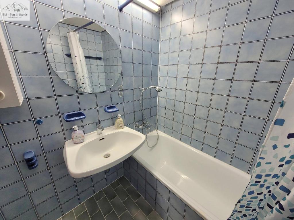 Koupelna v ubytování Apartment Grimmingsuite