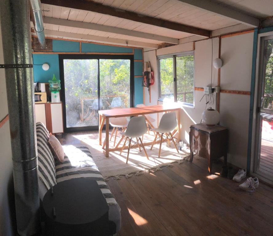 Ein Sitzbereich in der Unterkunft Casa Bagüala