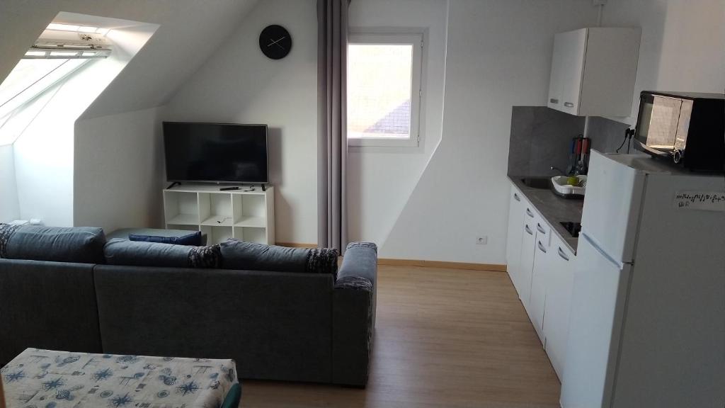 Kuchyň nebo kuchyňský kout v ubytování chambre d'hôte