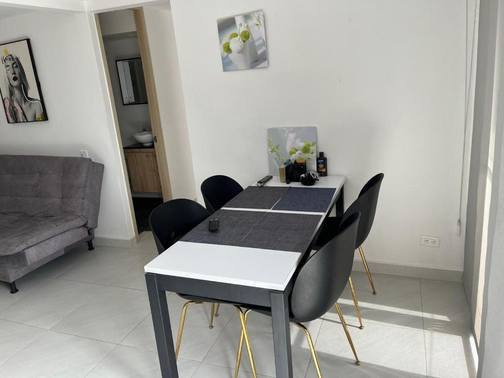 Posezení v ubytování Apartamento Amoblado