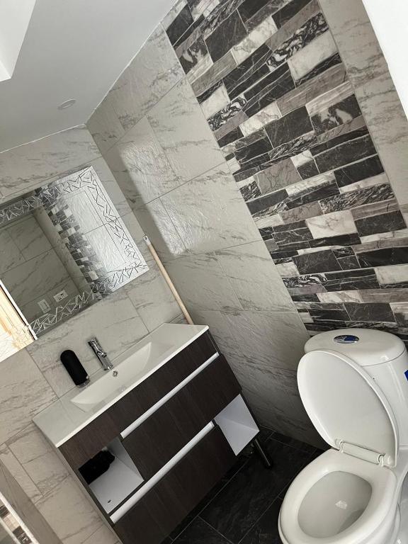 Koupelna v ubytování Apartamento Amoblado
