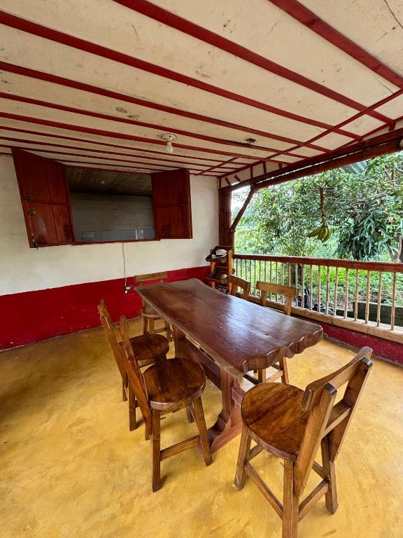 Balkón nebo terasa v ubytování Finca La Macarena by Welttisch