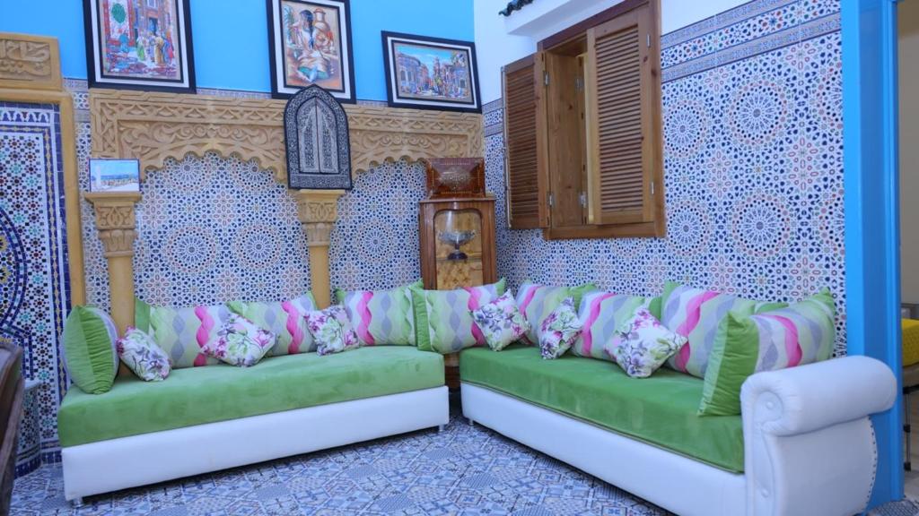 Posezení v ubytování Riad Sevilla