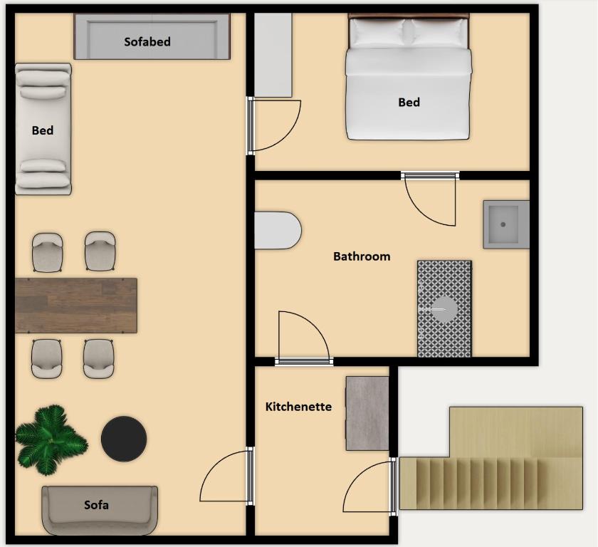 a floor plan of a house at Townhouse in Odense