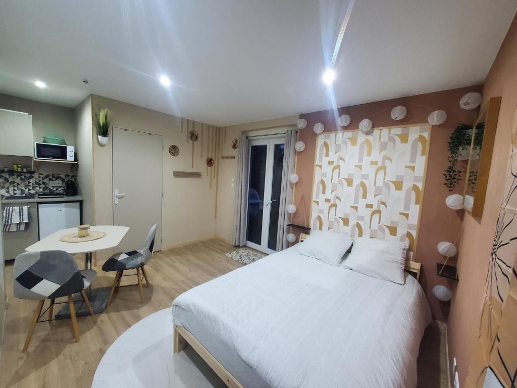 Kuchyň nebo kuchyňský kout v ubytování Studio cosy