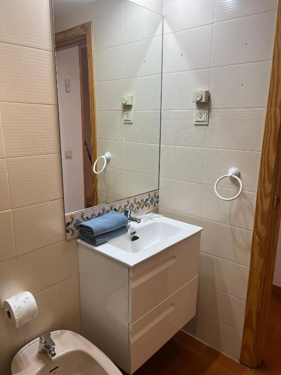 Koupelna v ubytování Callau Jaca