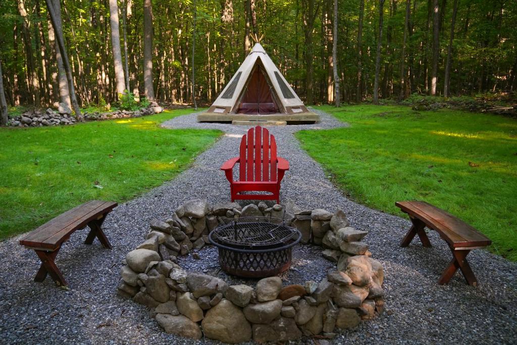 Zahrada ubytování Lenape at Moon Valley Campground