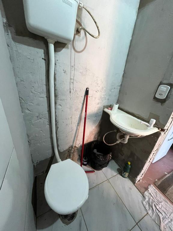 Koupelna v ubytování Mano Hostel