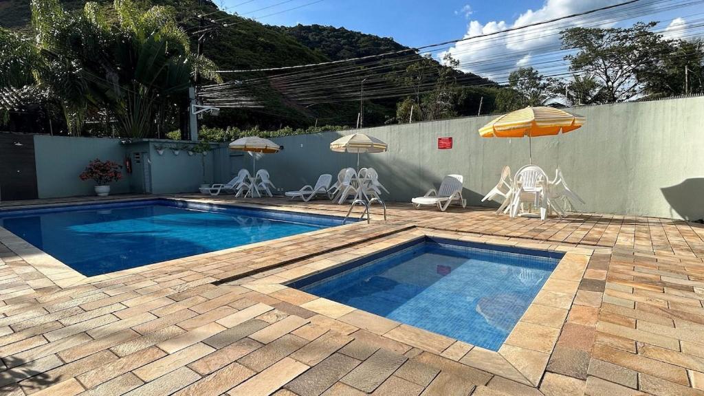 Πισίνα στο ή κοντά στο Flat Praiano | Juquehy | Piscina + Churrasqueira
