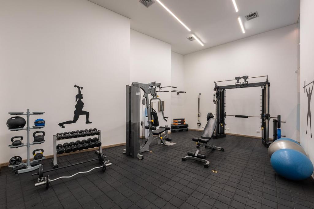 Fitness centrum a/nebo fitness zařízení v ubytování Estelar La Torre Suites