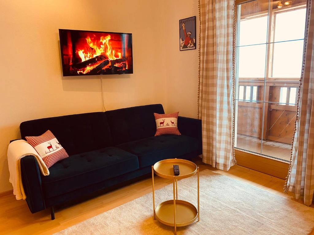 Posezení v ubytování Sonnalm Panoramablick