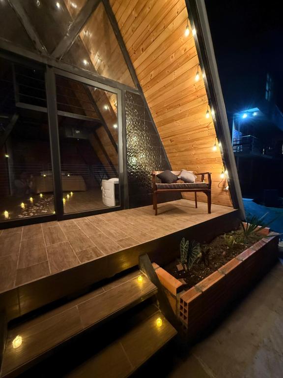 Balkón nebo terasa v ubytování Encanto Amazónico XV Macas