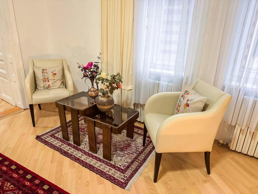 Posezení v ubytování Apartments Seyda