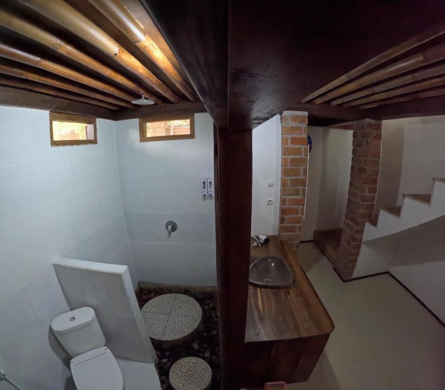 Koupelna v ubytování Mu Homestay