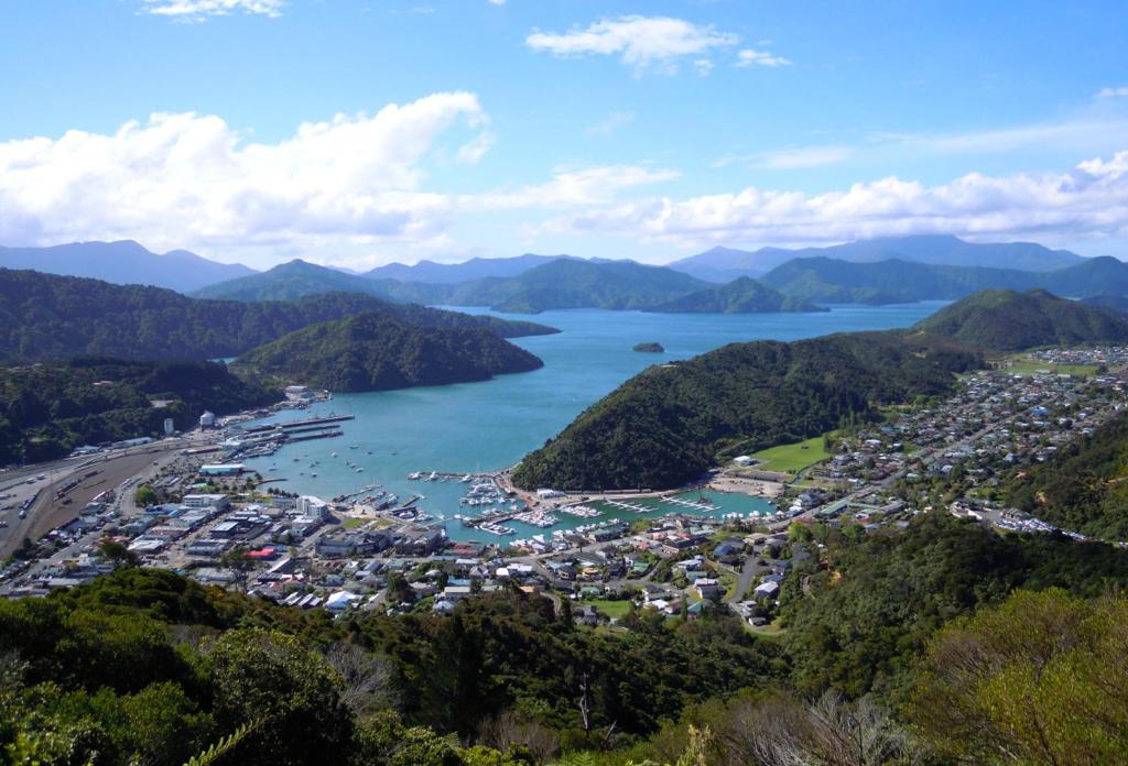 A bird's-eye view of Close to Picton Town