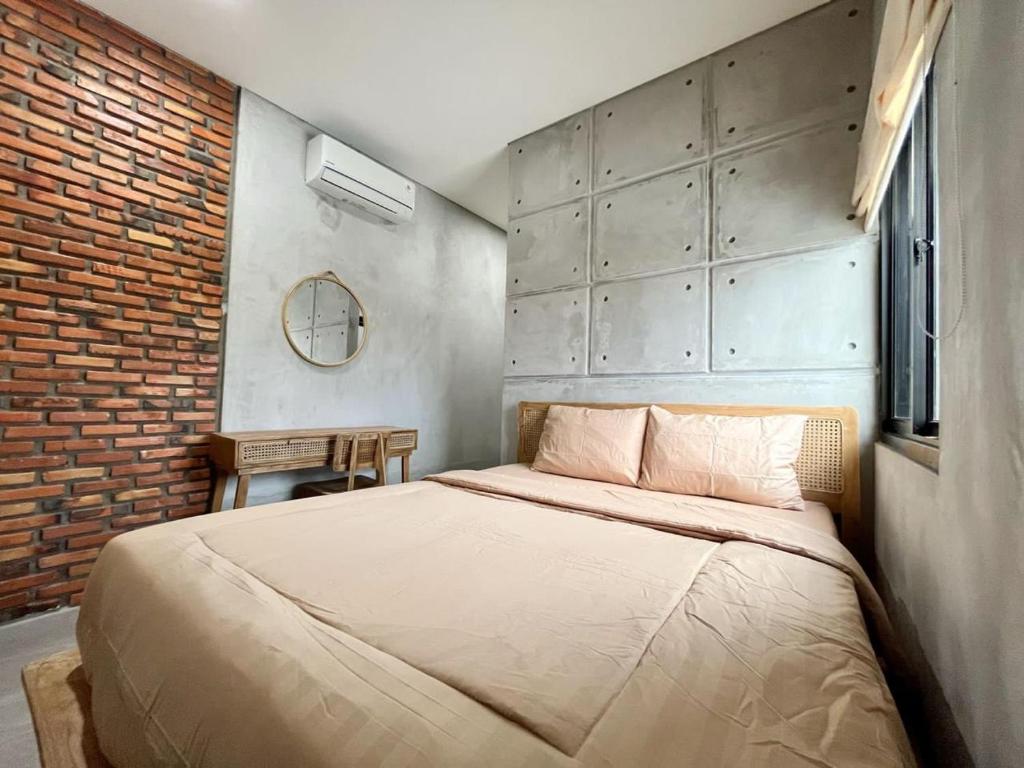 Postel nebo postele na pokoji v ubytování Rattanhaus Premiere