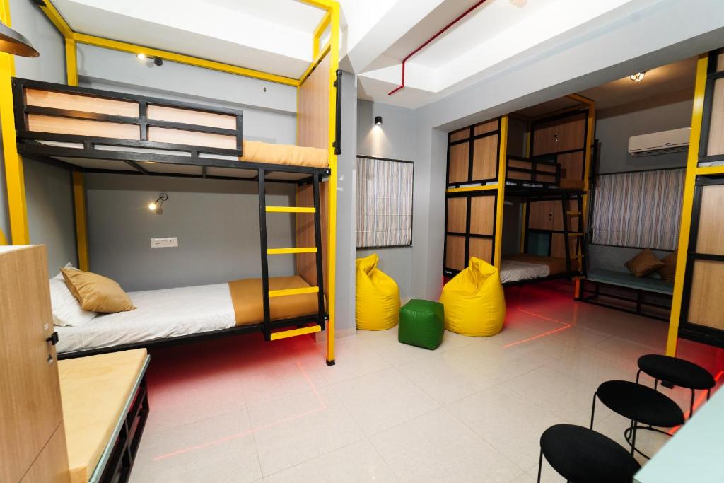 Postel nebo postele na pokoji v ubytování Vib O Stay