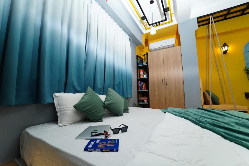 Postel nebo postele na pokoji v ubytování Vib O Stay