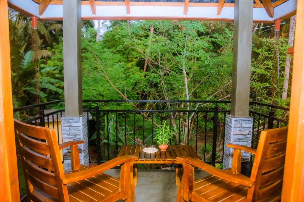 Balkón nebo terasa v ubytování Ruvee Nature Rest