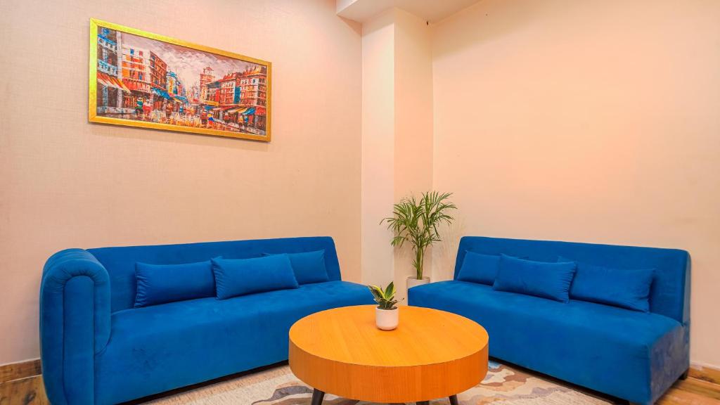 Posezení v ubytování Perfectstayz Premium Varanasi