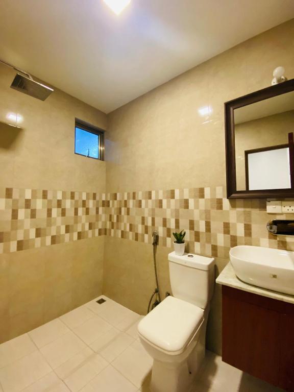 Koupelna v ubytování Manta Sky Inn