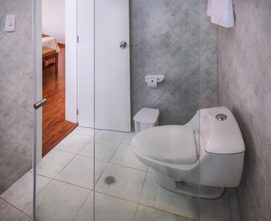 Koupelna v ubytování Hotel Ajavi