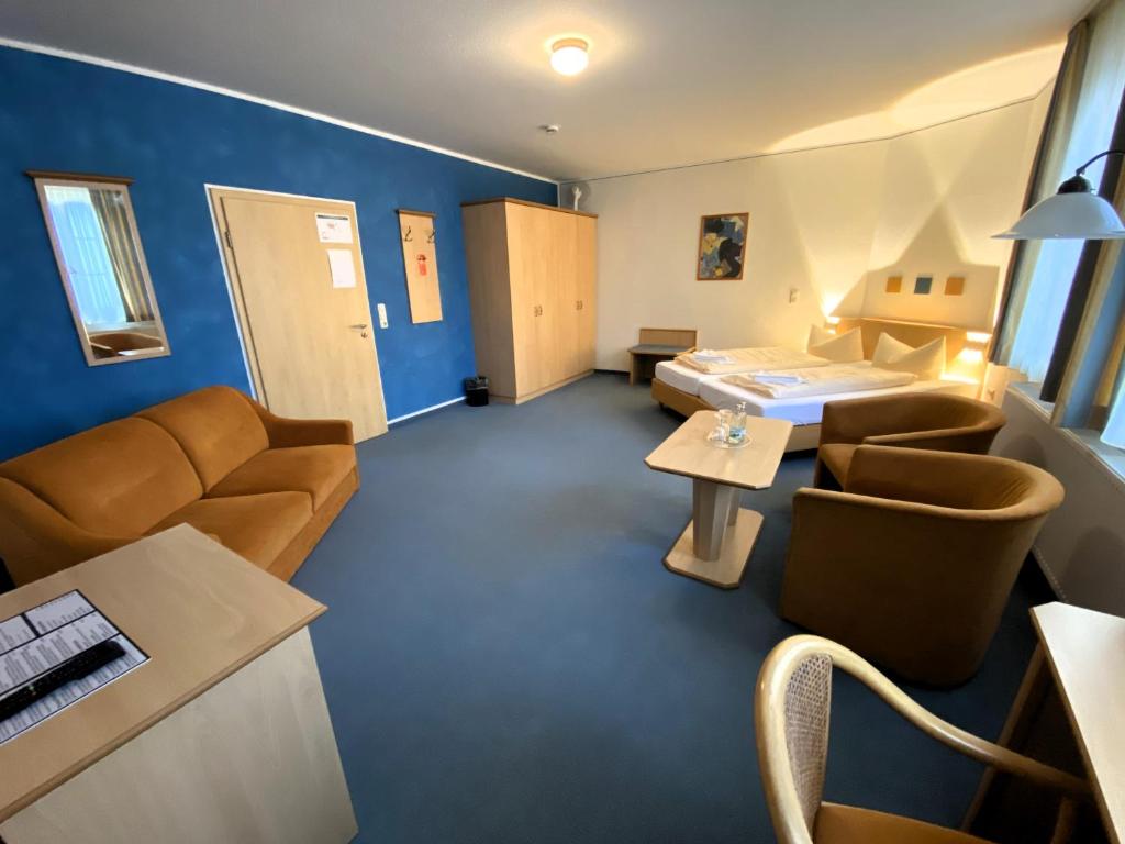 Istumisnurk majutusasutuses Hotel Weidenmühle