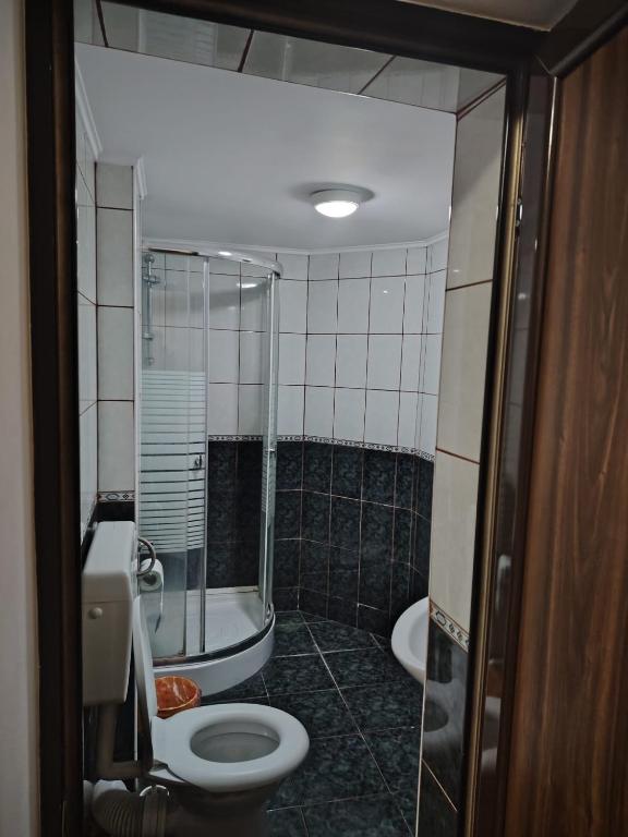 Koupelna v ubytování Casa Rosa