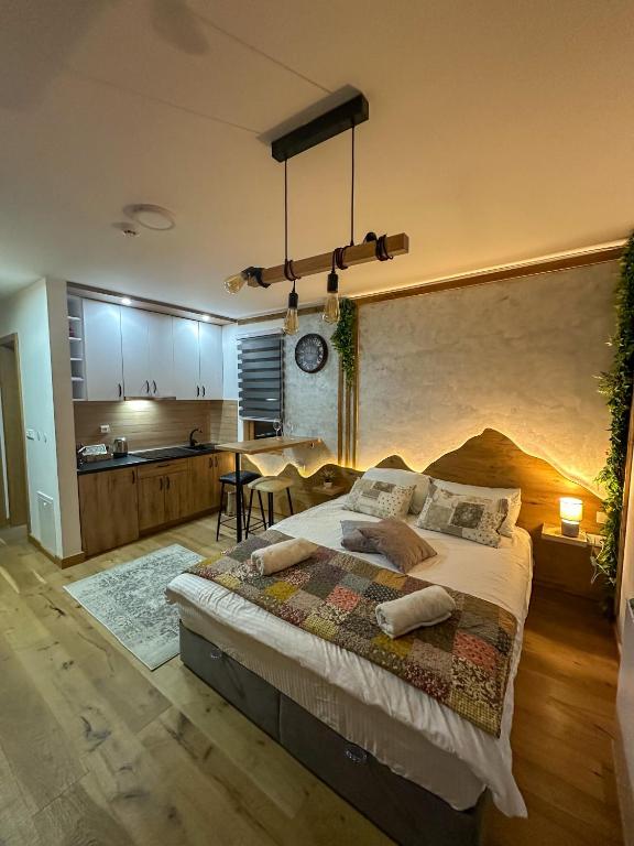 Postel nebo postele na pokoji v ubytování Apartment D248- aparthotel Vucko