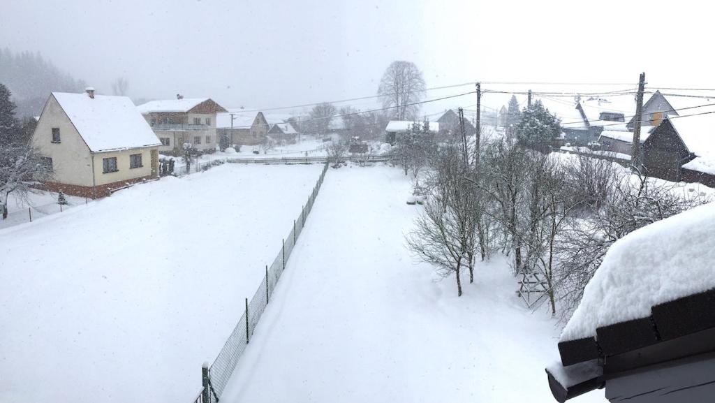 Dvojizbový Útulný Apartmán Oščadnica v zime