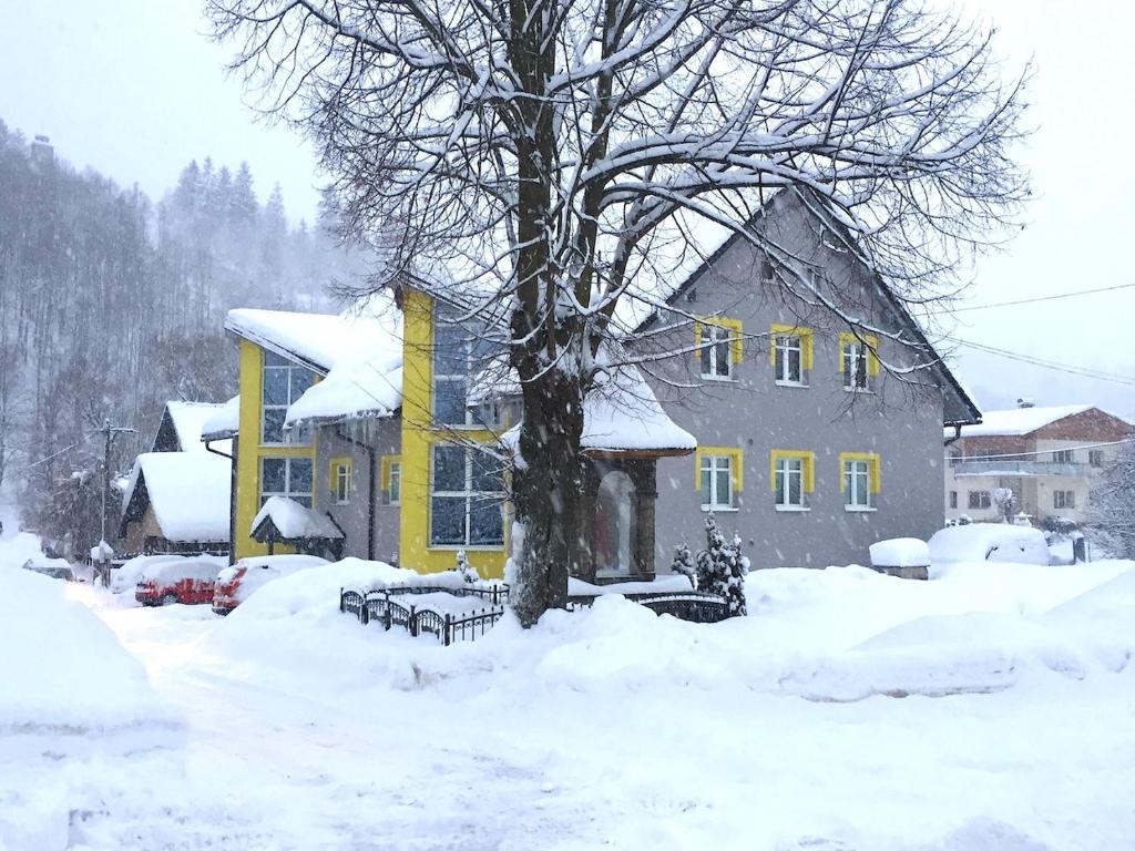 Dvojizbový Útulný Apartmán Oščadnica v zime