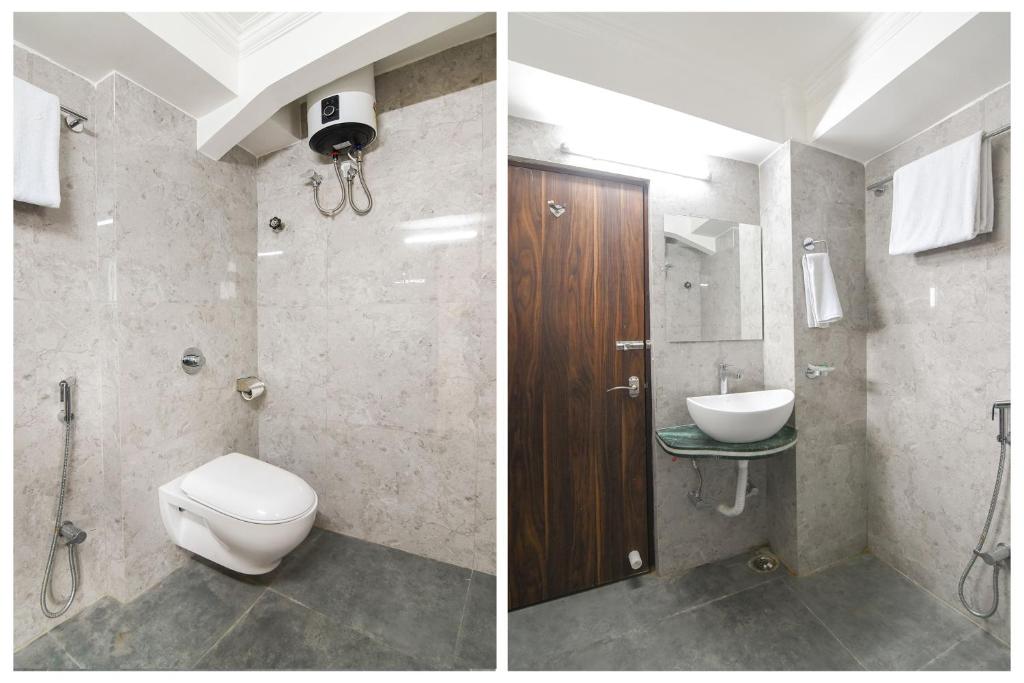 Koupelna v ubytování Super Hotel O Eminent Hotel