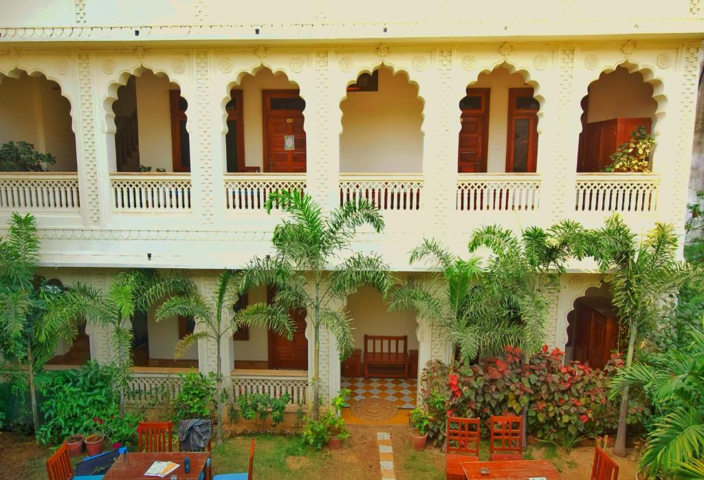 Balkón nebo terasa v ubytování Banana Hostel Pushkar