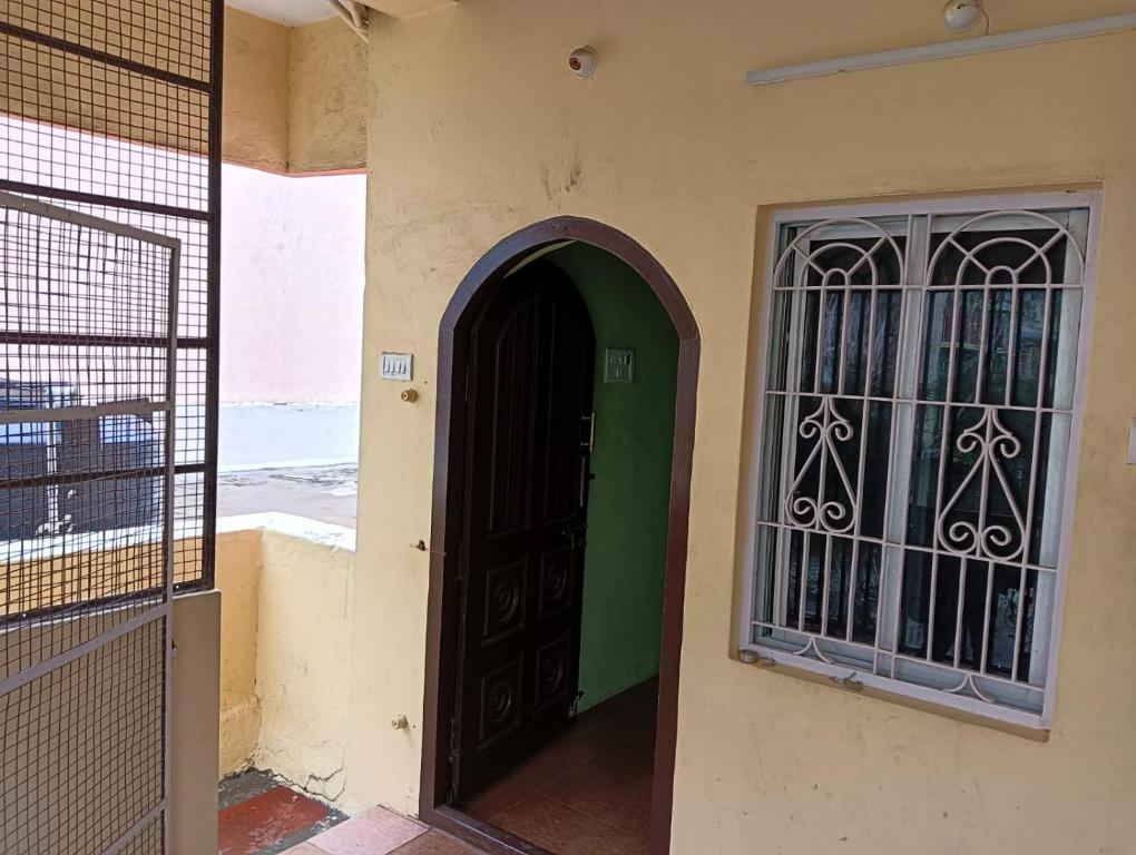 Balkón nebo terasa v ubytování Lakshmi Ammal Guest House