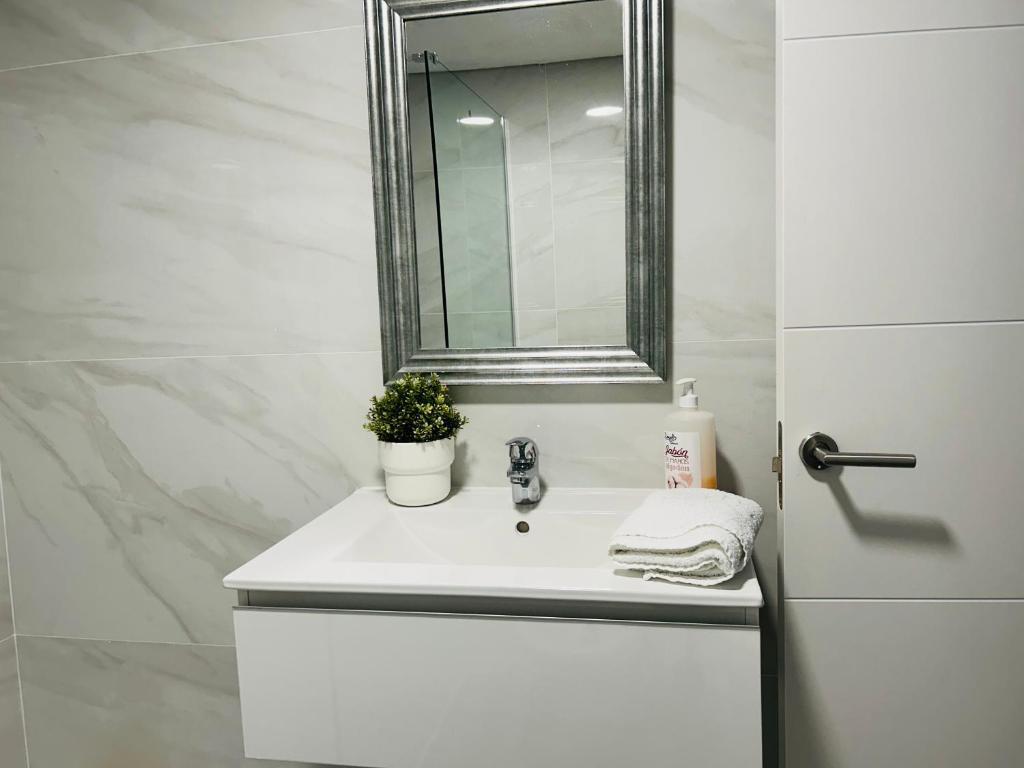 Kúpeľňa v ubytovaní Malagueta Beach Premium