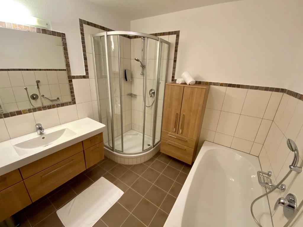 Koupelna v ubytování Berghotel Alpenklang