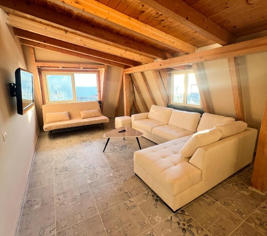 Posezení v ubytování Sea View Apartments