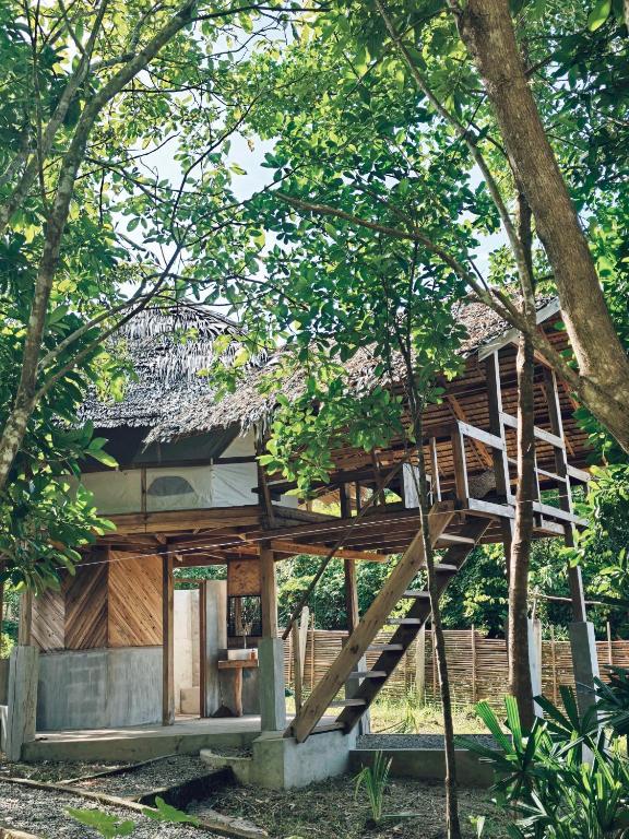 Zahrada ubytování Cabanas de Nacpan Camping Resort
