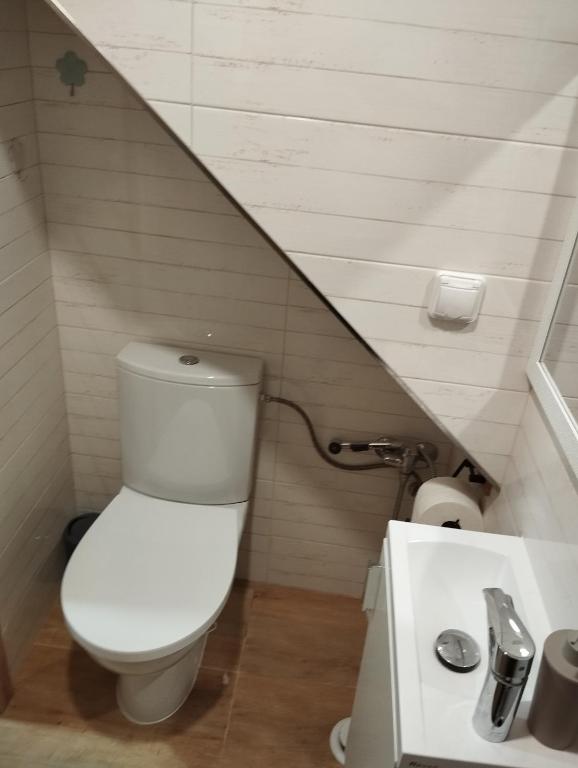 Koupelna v ubytování Ubytovani u Nadii