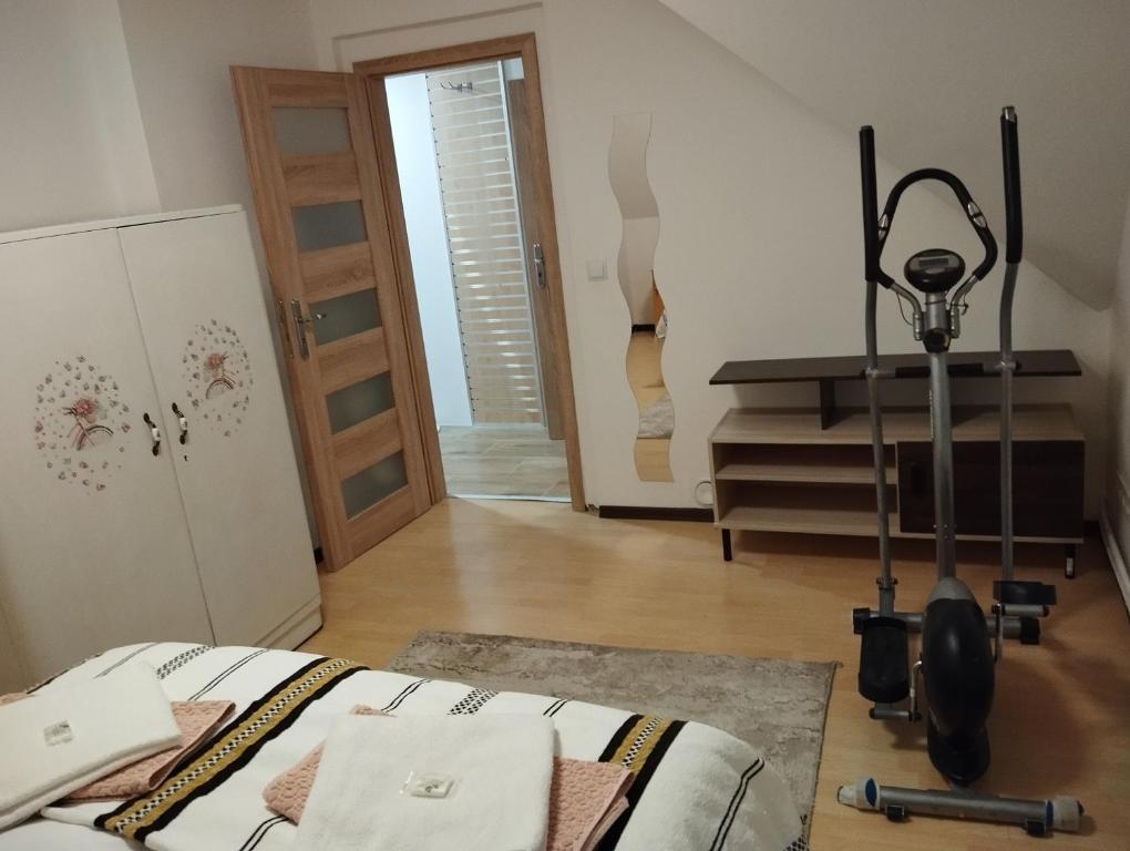 Postel nebo postele na pokoji v ubytování Ubytovani u Nadii