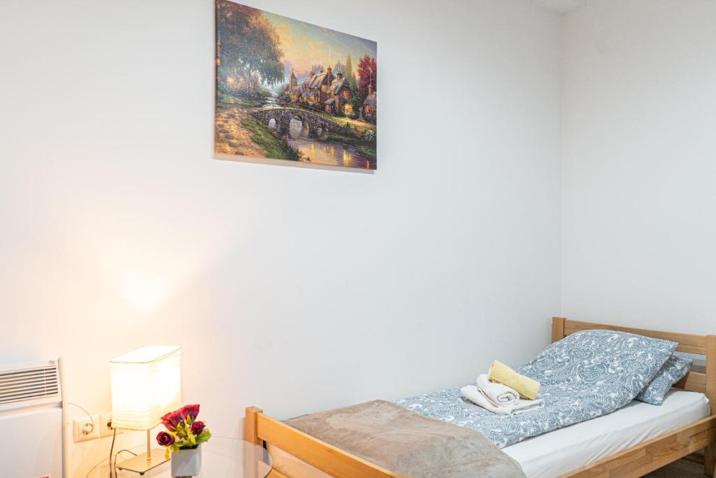 Voodi või voodid majutusasutuse Address Apartment Sarajevo toas