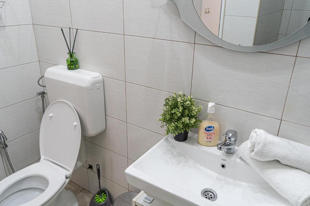 Vannituba majutusasutuses Address Apartment Sarajevo
