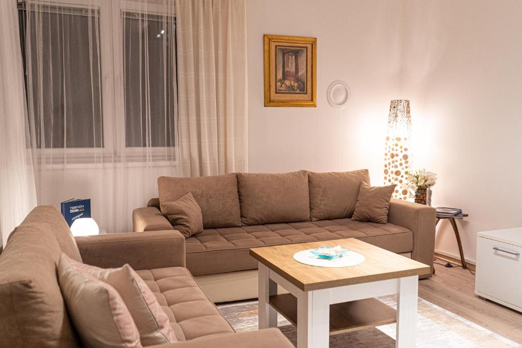 Istumisnurk majutusasutuses Address Apartment Sarajevo