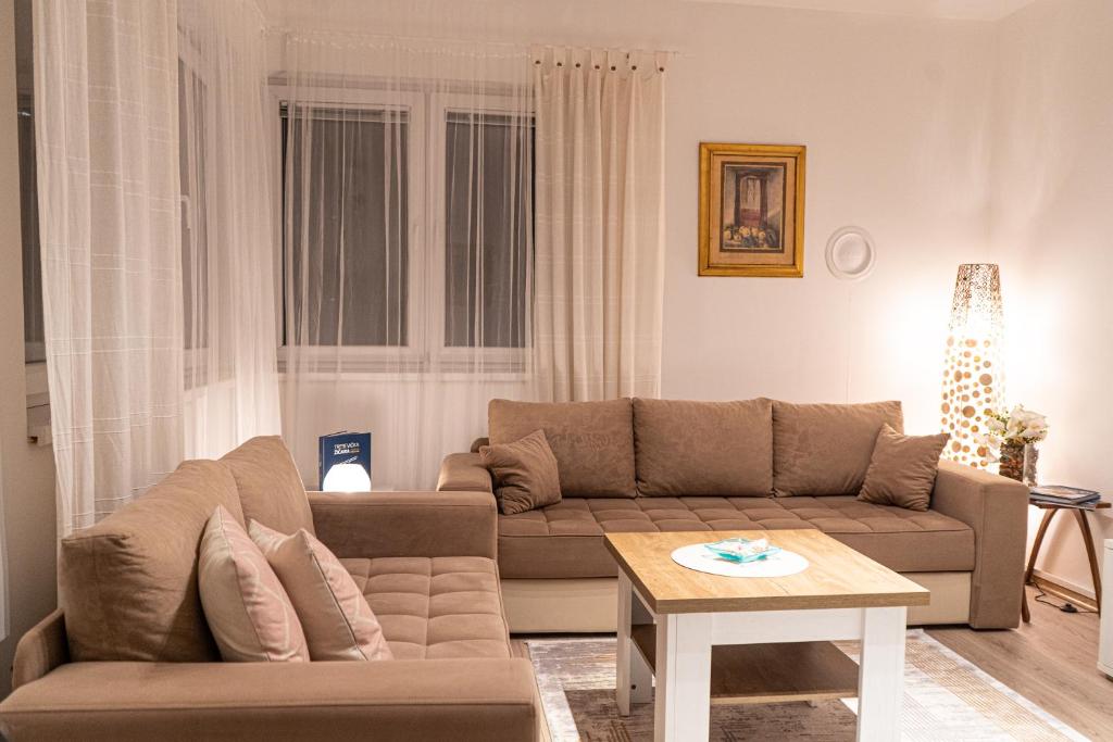 Istumisnurk majutusasutuses Address Apartment Sarajevo